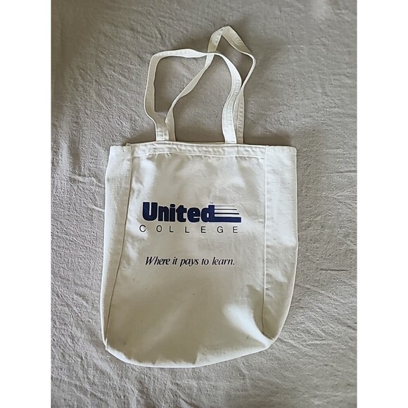 United College Canvas Tote Bag - Picture 1 of 10